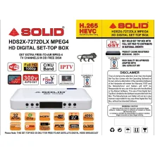 SOLID HDS2X-7272DLX  S2X H.265 HD FTA Set-Top Box